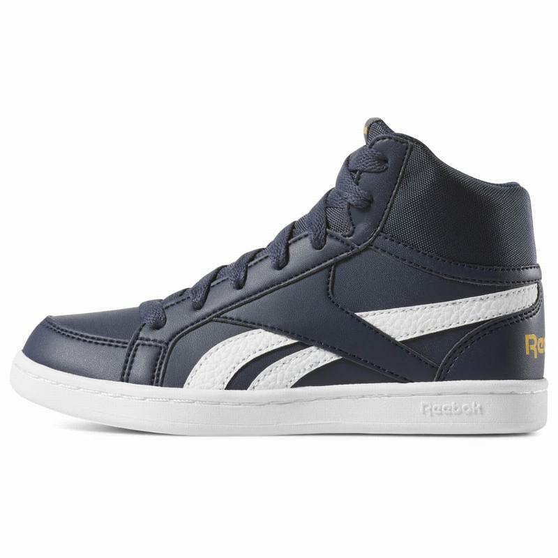 Tenisi Reebok Royal Prime Mid Baieti Bleumarin/Albi Romania PR7563VH